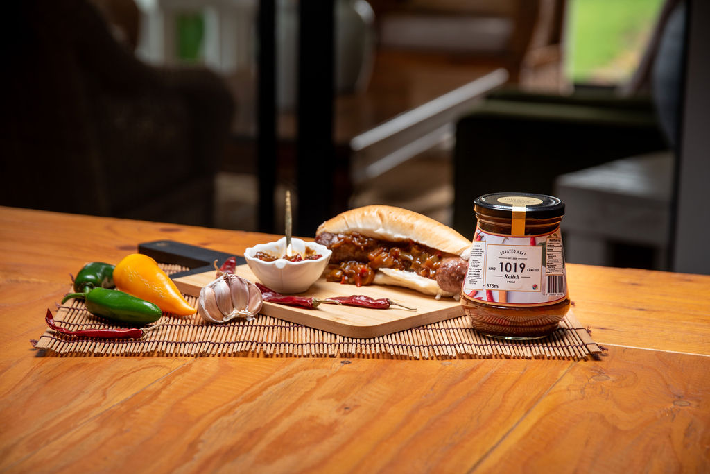 Embrace South African comfort food with a boerewors roll smothered with our delectable 1019 relish